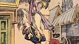 Detailed vintage erotic illustration with antique cartoon styles