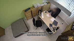 Loan4k Creditor Allows Milf to Ride His Dick in Office for Cash