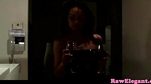 Elegant European beauty gets her tight ass pounded by boyfriend