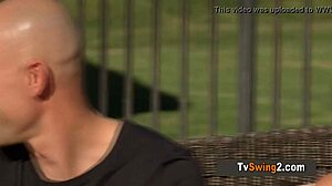 Naughty Blonde Loves to Please All the Swingers from the Swing Mansion