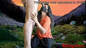 Brother FUCKING Outdoors with Teen Step Sister in Wild Action