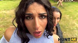 hunt4k features lola danger giving an unforgettable deepthroat to lucky hunter