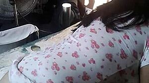 Wife descriptively begs to be fucked hard in intimate moments