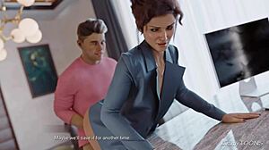 I watched my boss get drilled by janitor's huge tool!