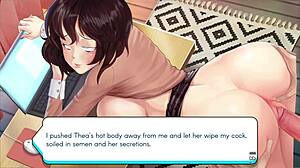 Gamer Girl Thea Plays With Big Tits In Hentai Style
