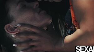 Wow, lesbian beauties get sweaty with dripping wet orgasms outdoors