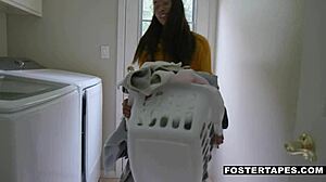 Stepmom and stepdaughter fuck skinny young foster girl aria skye and misha mynx