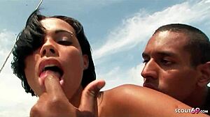 fit brown brazil teen 18+ jessica deep anal sex on boat trip