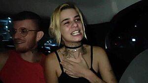 Couple fucks in the Uber.