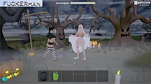 complete gameplay - halloween bambook with intense anal action
