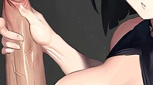 Hinata Strokes Big Cock POV