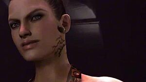 I’m obsessed with futa Excella testing her huge cock on Jill Valentine in this Resident Evil hentai.