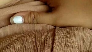 Asian Milf Fingers Her Pussy While Boyfriend Is Away