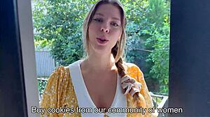 i sold my ass for a cookie, taking big cock in pov assfucking homemade scene