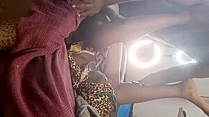 African American milf gets creamy pussy fucked