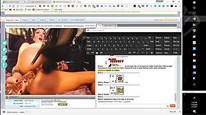 Big boobs and a big dildo in this scene