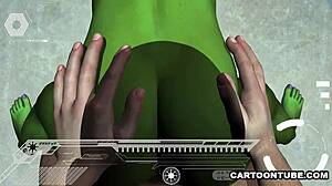 Alien Gets Tits And Pussy Fucked Hard In POV