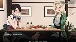 tsunade and tenten teasing in public restaurant?