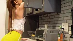 I watch cute petite redhead craving stepbrother's cock so badly