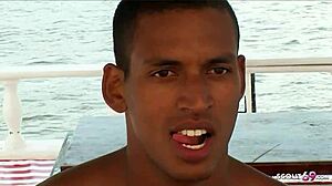 fit brown brazil teen 18+ jessica deep anal sex on boat trip