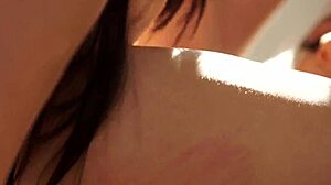 Adorable Glamorous Lesbian Babe Gets Her Big Tits Fingered