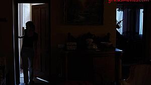 innocent intruder faces unexpected punishment in bdsm parody