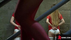 i dominate two submissive anal sluts in prison with huge dildos and strap-ons