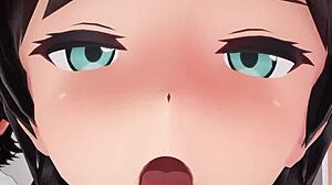 Hentai Star Matsukaze from Kantai Collection Gets Wild in Anime Action