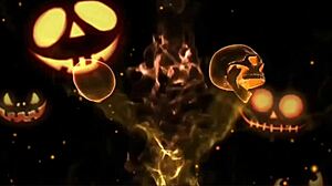 uma festa a tres com doces travessuras gay no halloween