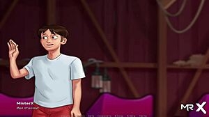 Summertime saga episode where you're asked to spank the whore during masturbation scene