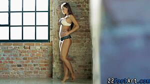 Gorgeous Babe Foot Tugs