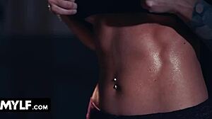 i'm sophia locke, cum on my big tit's after workout