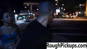 holly hendrix gets picked up for rough hardcore fucking