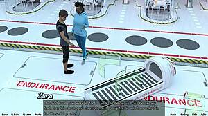 stranded in space 7 - red haired step sister in the shower