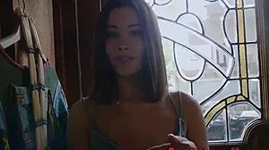 Fingered teen stepsis in pov rides and sucks with cum in mouth