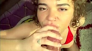 Curly Haired Nympho Sucks Soul From Dick