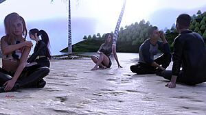 Football star receives intense blowjob from petite redhead