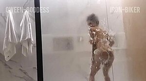 Erotic Couple Having Passionate Sex In Shower