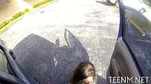 Ava Taylor, Barely Legal Teen, Bends Over for Blowjob and Doggystyle Pussy Fucking