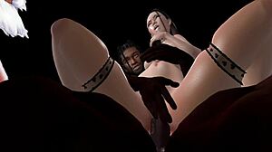 Black Man Fucks Asian Woman Hard in Movie Theater!