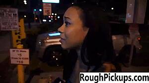 holly hendrix gets picked up for rough hardcore fucking