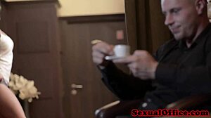 hey guys, check this facialized busty czech secretary showing off her classy side with big tits in the office!