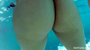 Pool Go-Pro Action with Dani Daniels and Big Tits
