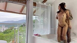 He Fucks Me Passionately In The Jacuzzi Facing The Sea