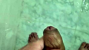 twink jerks off in shower while neighbors watch