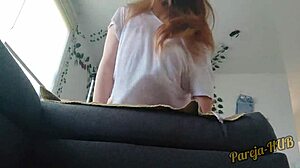 I feel so excited fucking my girlfriend's best friend with her huge tits bouncing hard.