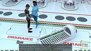 stranded in space 7 - red haired step sister in the shower