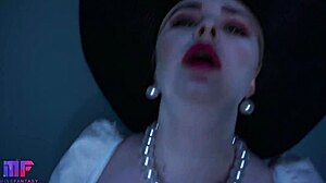 Lady Dimitrescu Dominates with Hard Fucking in Resident Evil Village Cosplay Scene