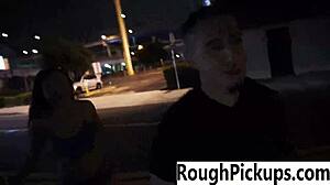 holly hendrix gets picked up for rough hardcore fucking