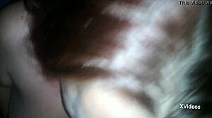 Couple Engaging in Deepthroat Blowjob and Tittie Fuck with Big Cock